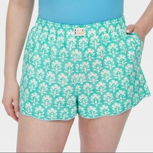 Roller Rabbit x Target Turquoise and White Boxer Shorts